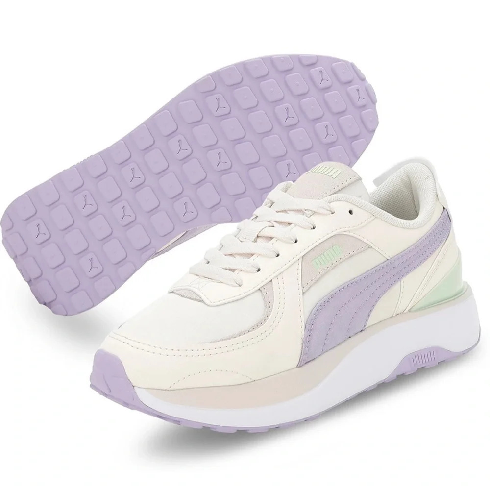 Puma Cruise Rider NU Satin Sneaker,
White + Pristine, Size US 5.5/EU 36.5, NIB - Picture 7 of 15